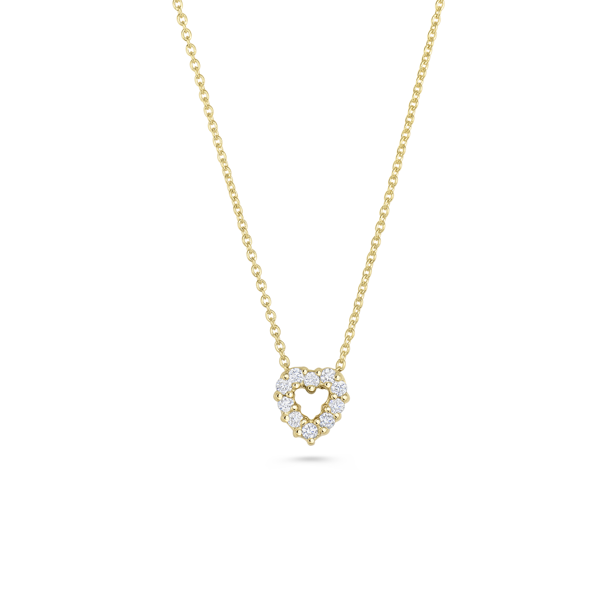 Monica Rich Kosann 18K Yellow Gold & Sterling Silver Heart Locket Necklace w/ Diamond Accents Yellow/Silver